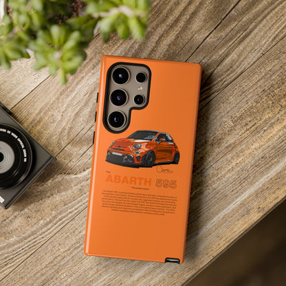 Orange Abarth 595 phone case | RevShitsz