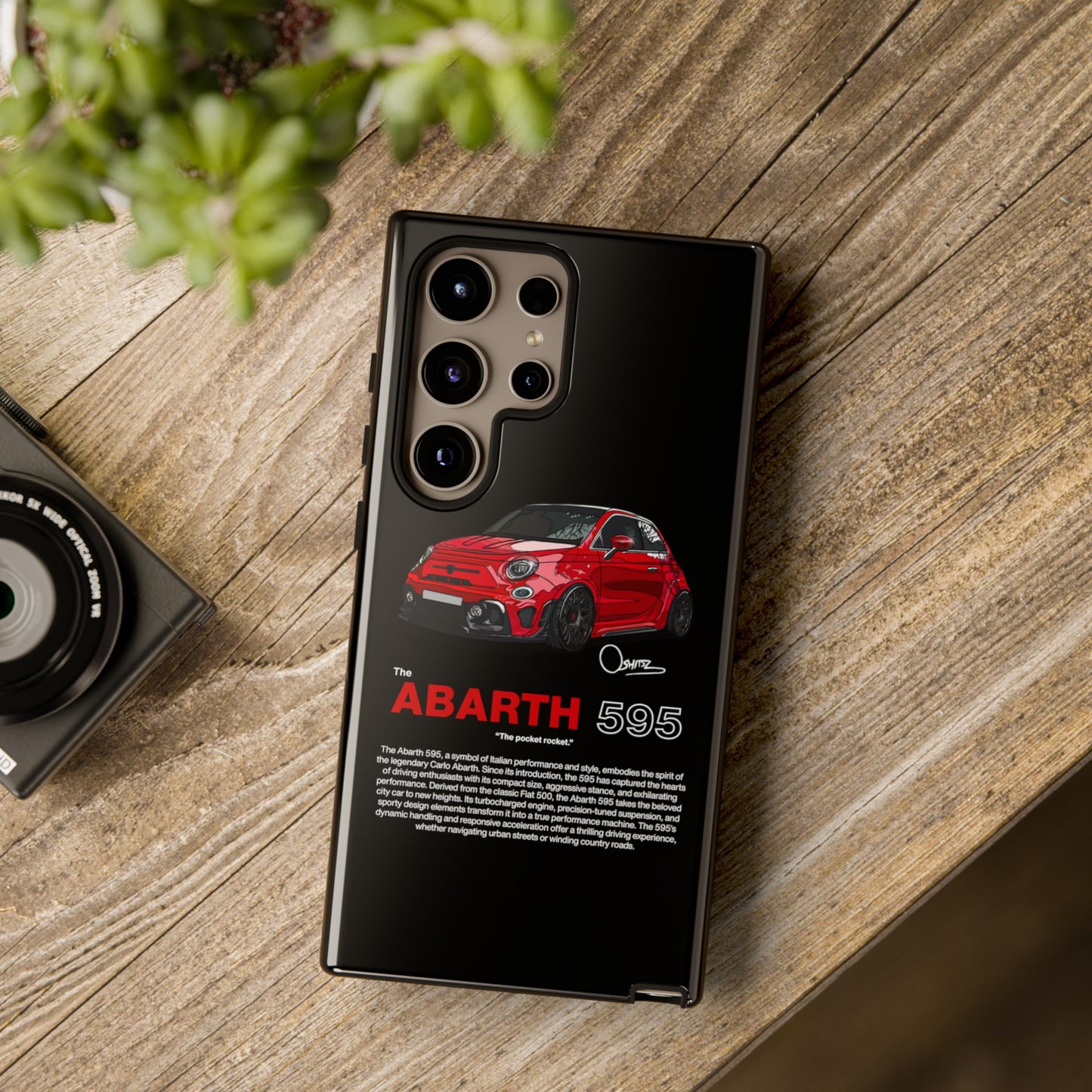 Red Abarth 595 phone case | RevShitsz