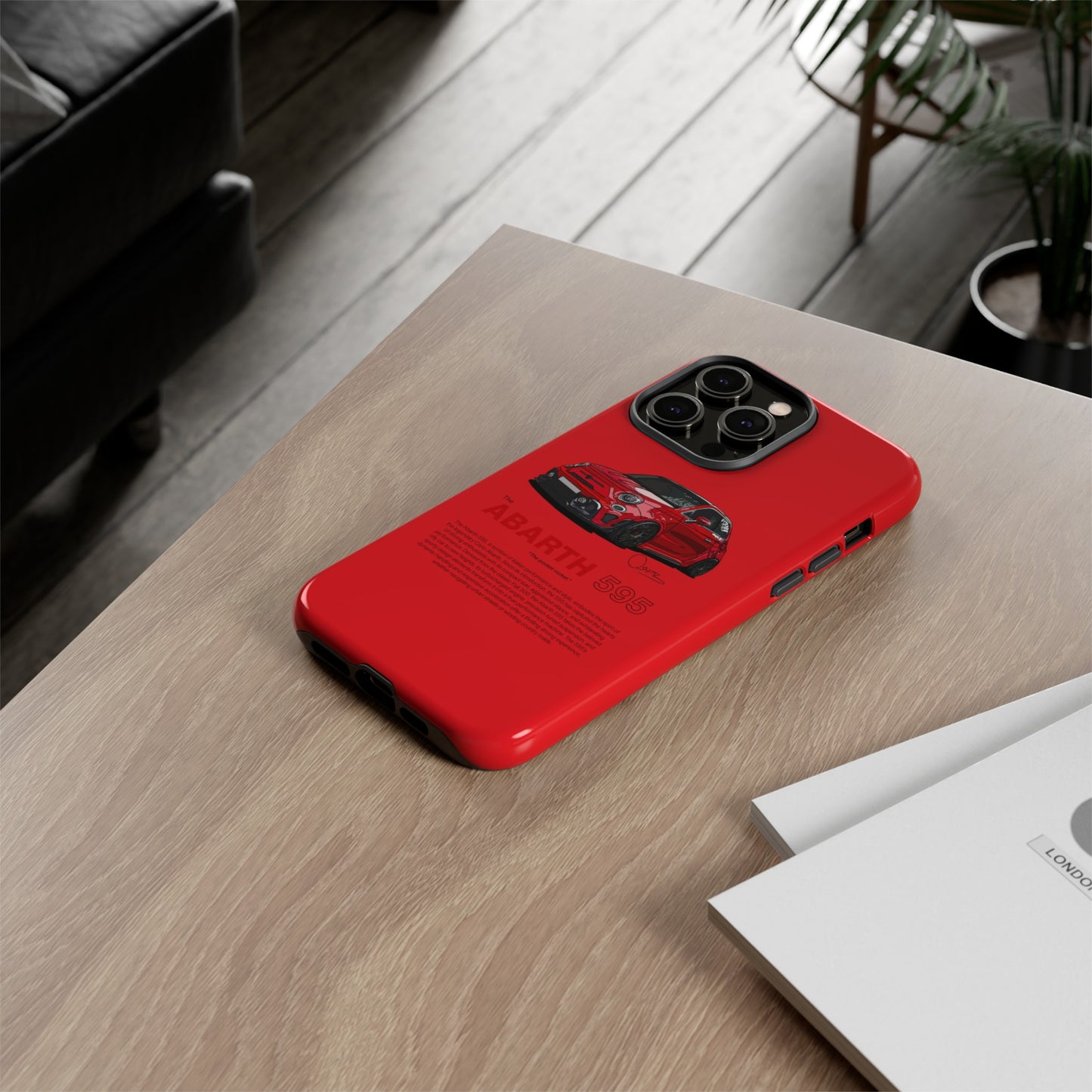 Red Abarth 595 phone case | RevShitsz