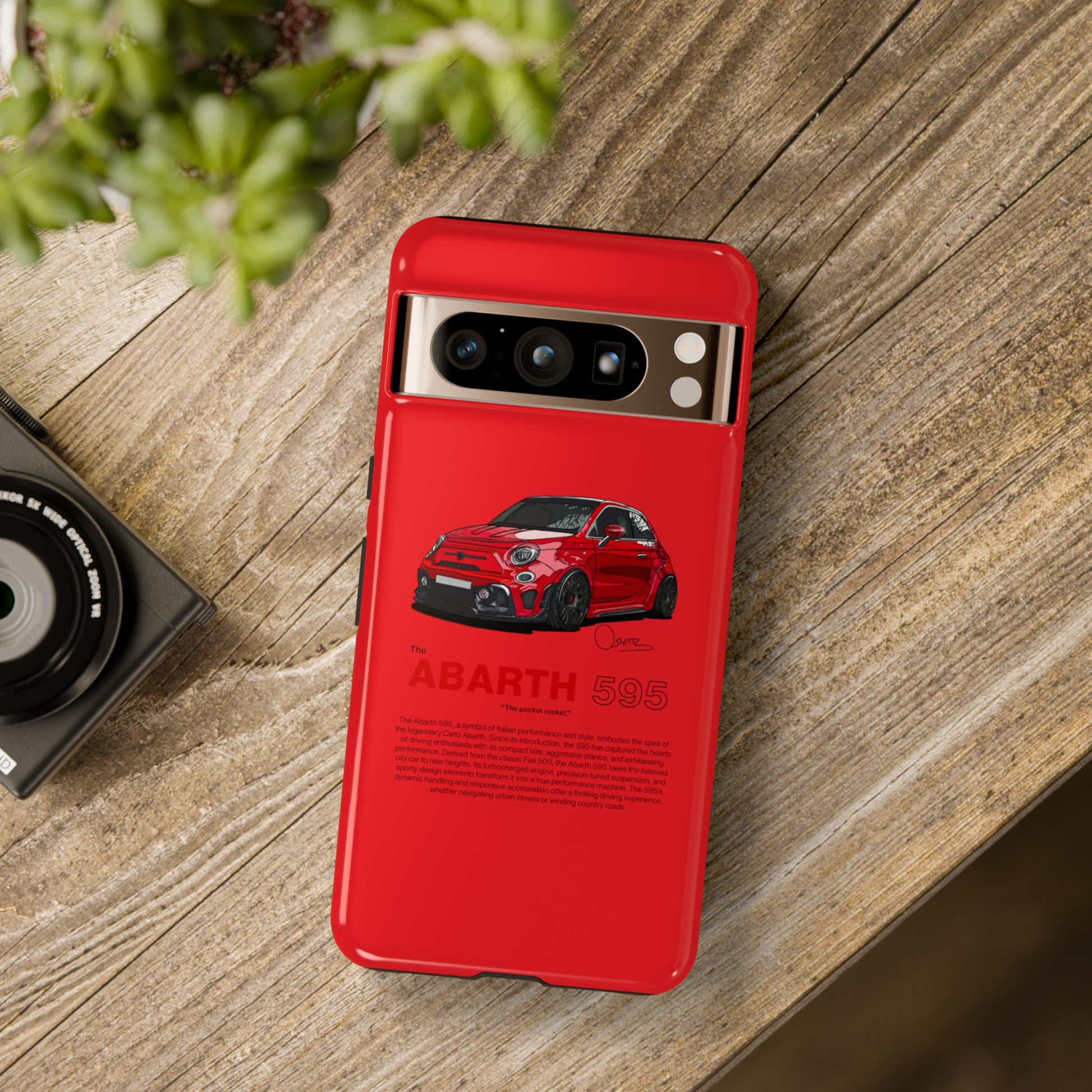 Red Abarth 595 phone case | RevShitsz