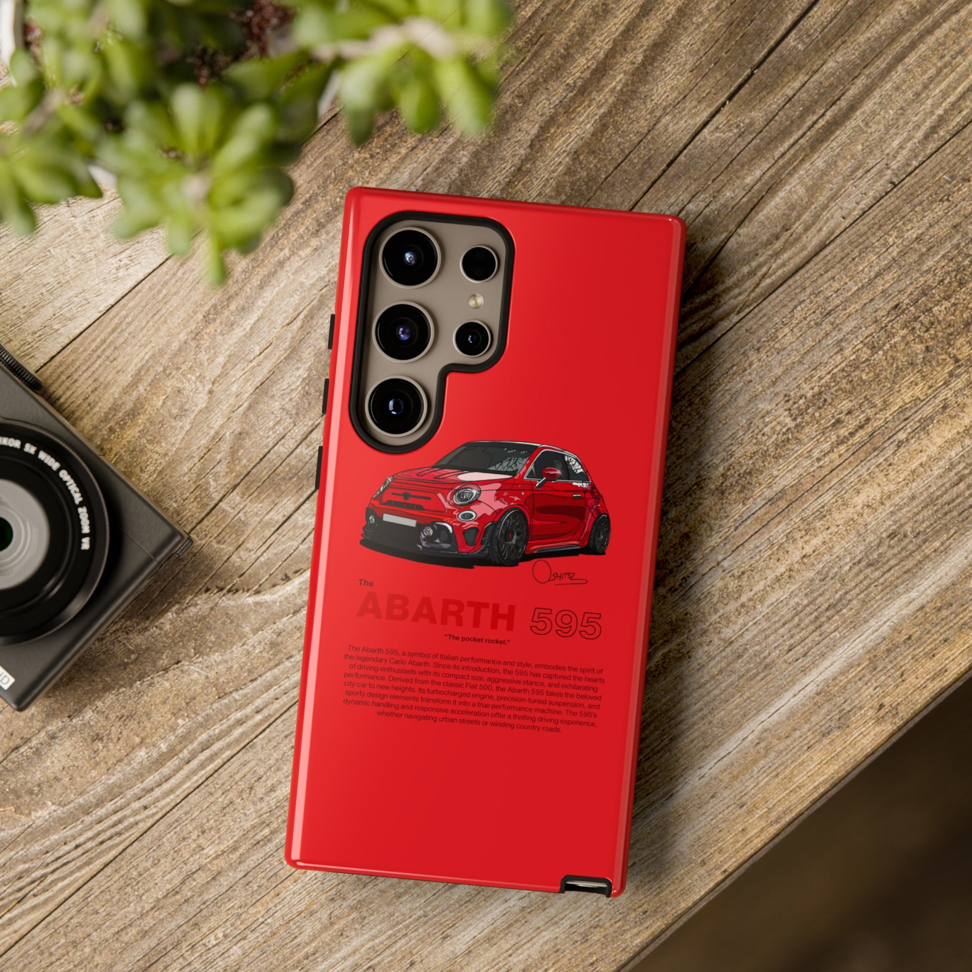 Red Abarth 595 phone case | RevShitsz