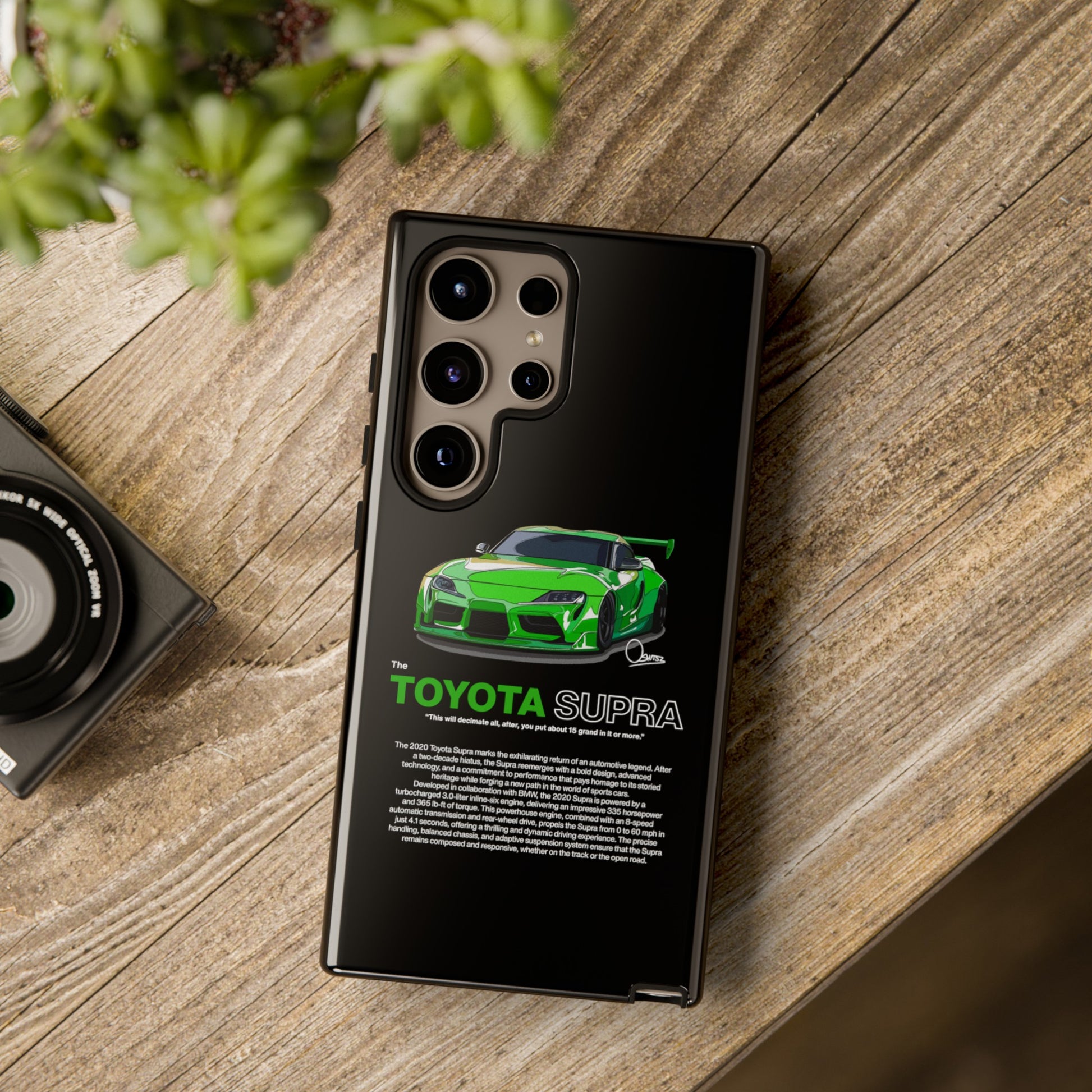 Black toyota supra phone case | RevShitsz