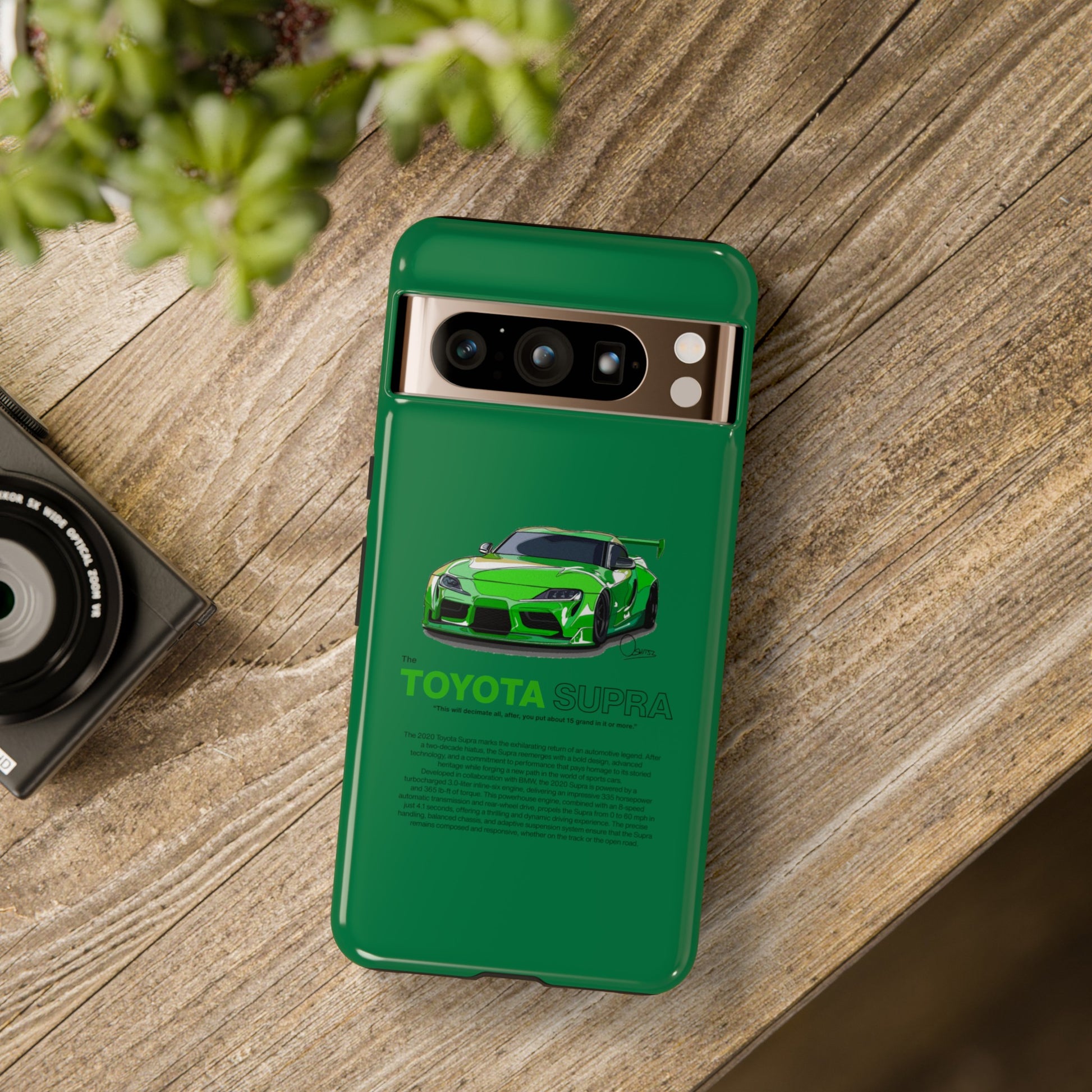 Green Toyota Supra phone case | RevShitsz