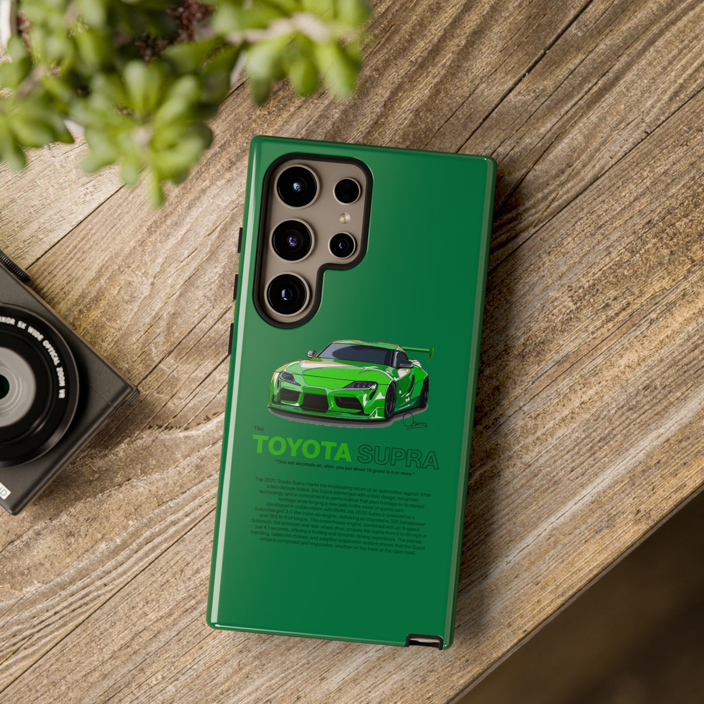 Green Toyota Supra phone case | RevShitsz