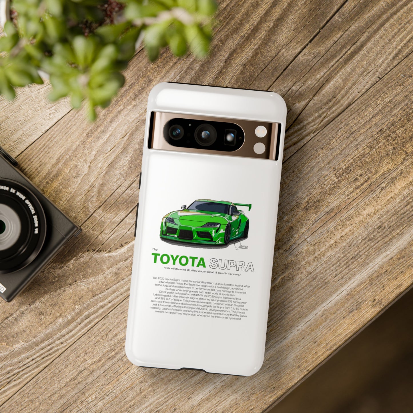 White Toyota Supra phone case | RevShitsz