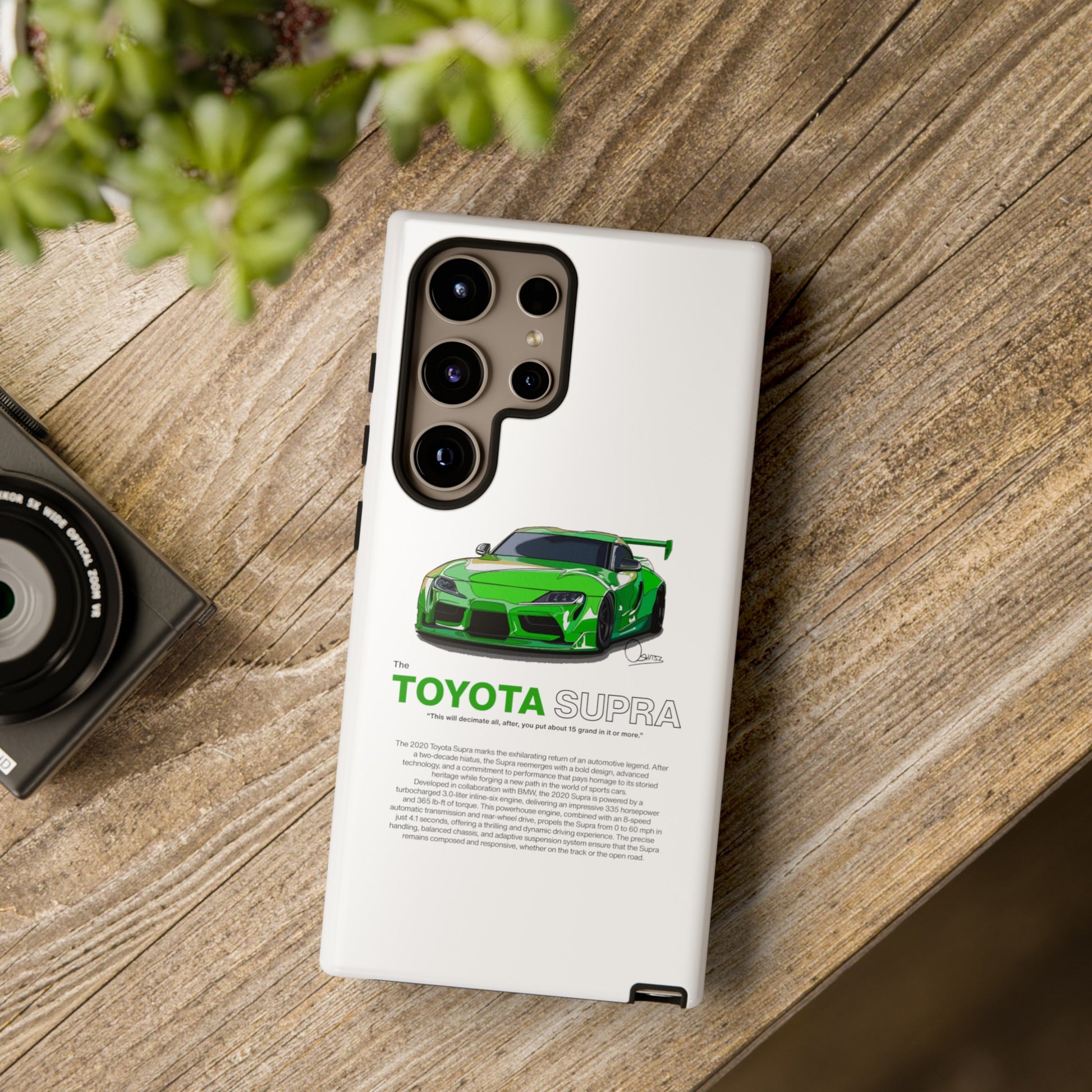 White Toyota Supra phone case | RevShitsz