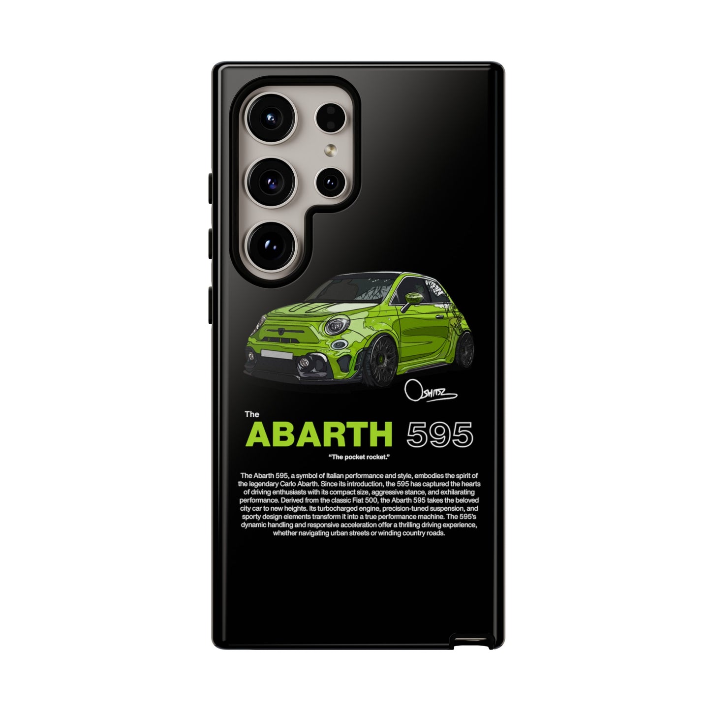 Green Abarth 595 phone case | RevShitsz