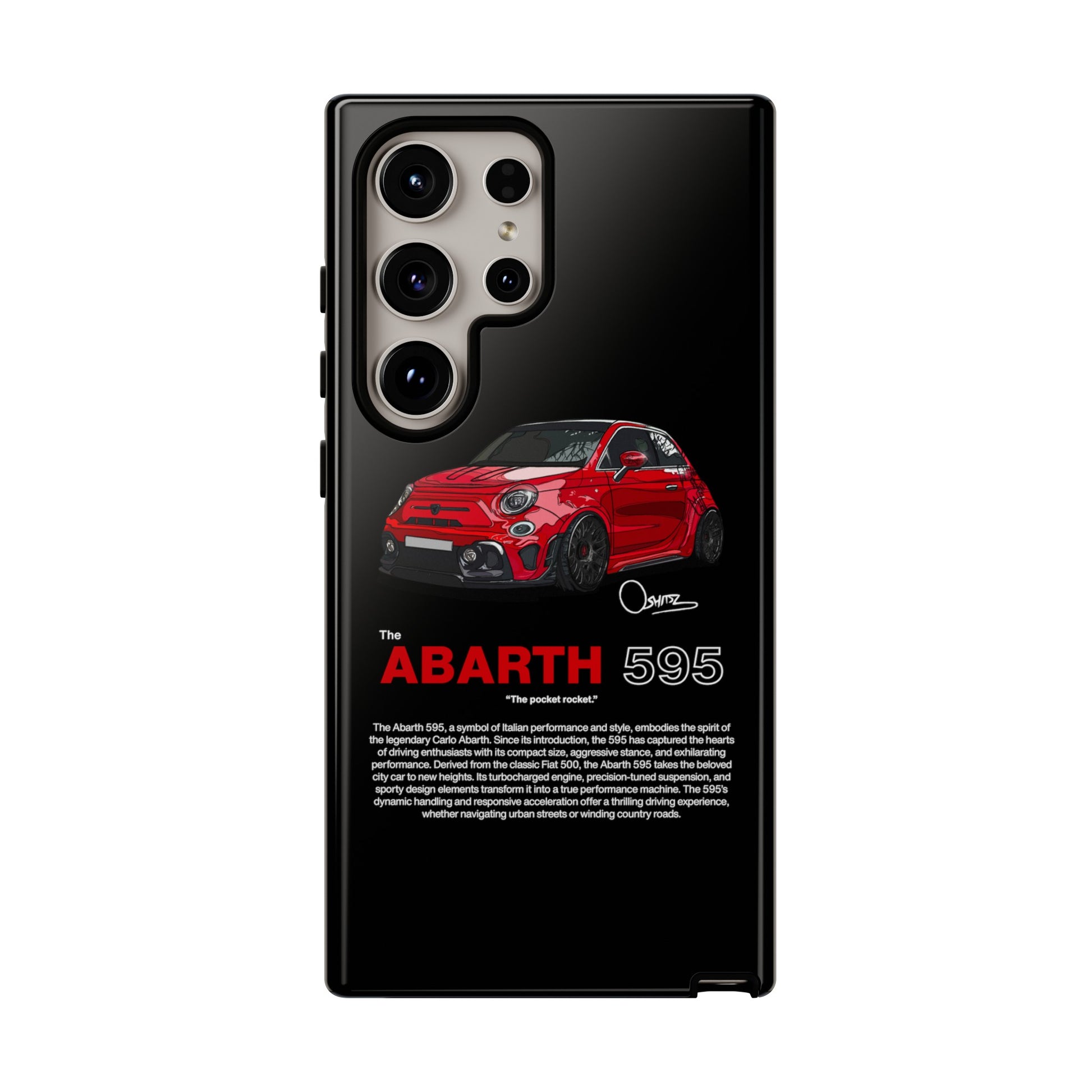 Red Abarth 595 phone case | RevShitsz