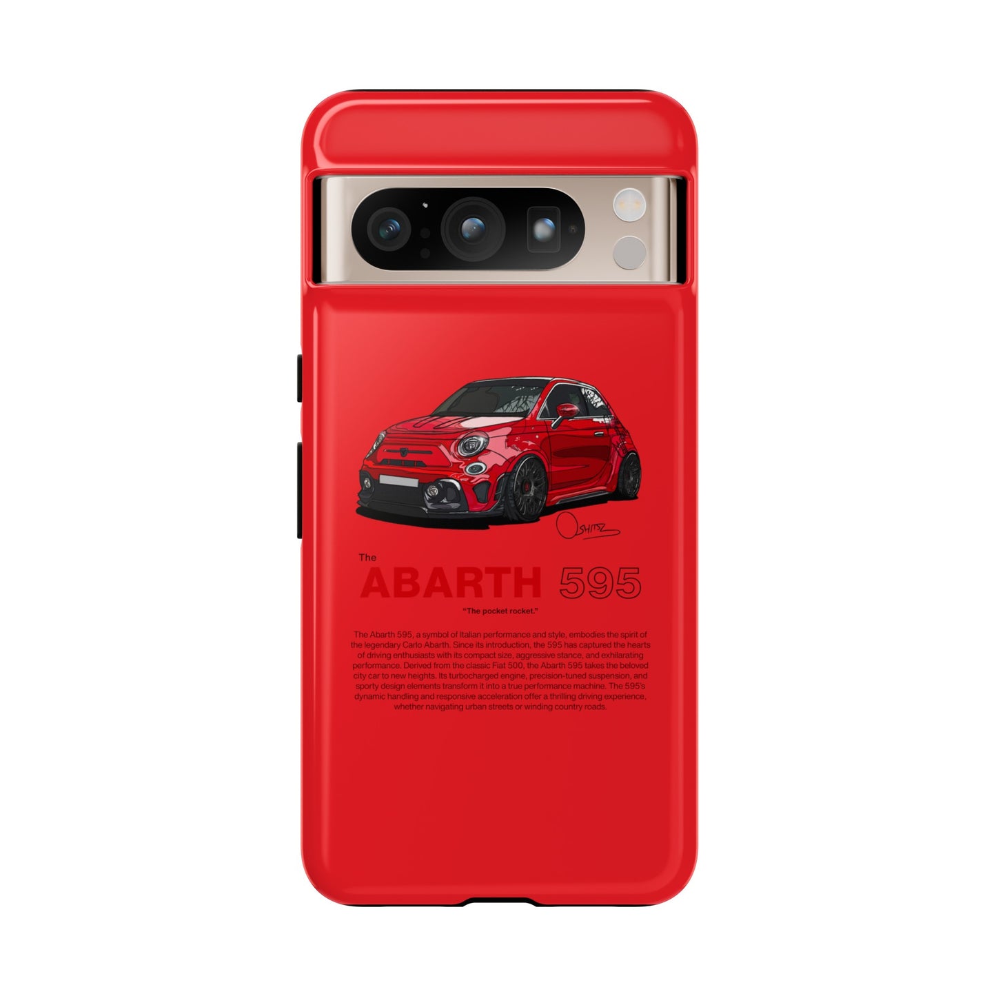 Red Abarth 595 phone case | RevShitsz