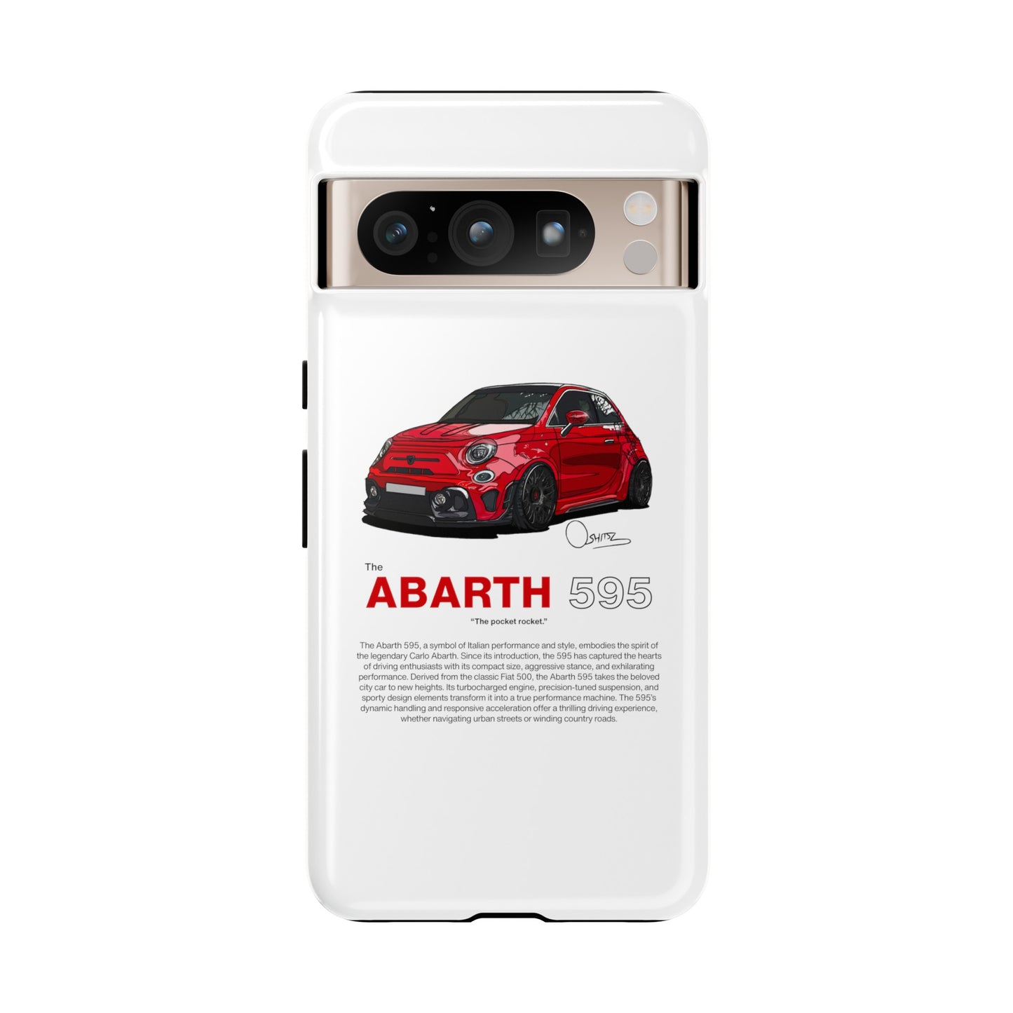 Red Abarth 595 phone case | RevShitsz