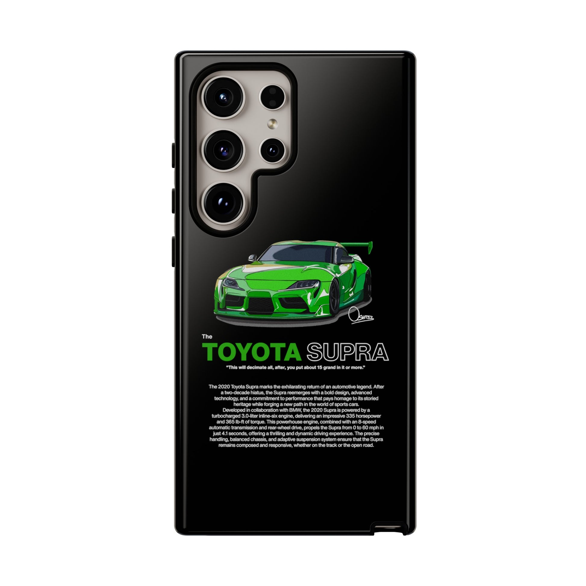 Black toyota supra phone case | RevShitsz