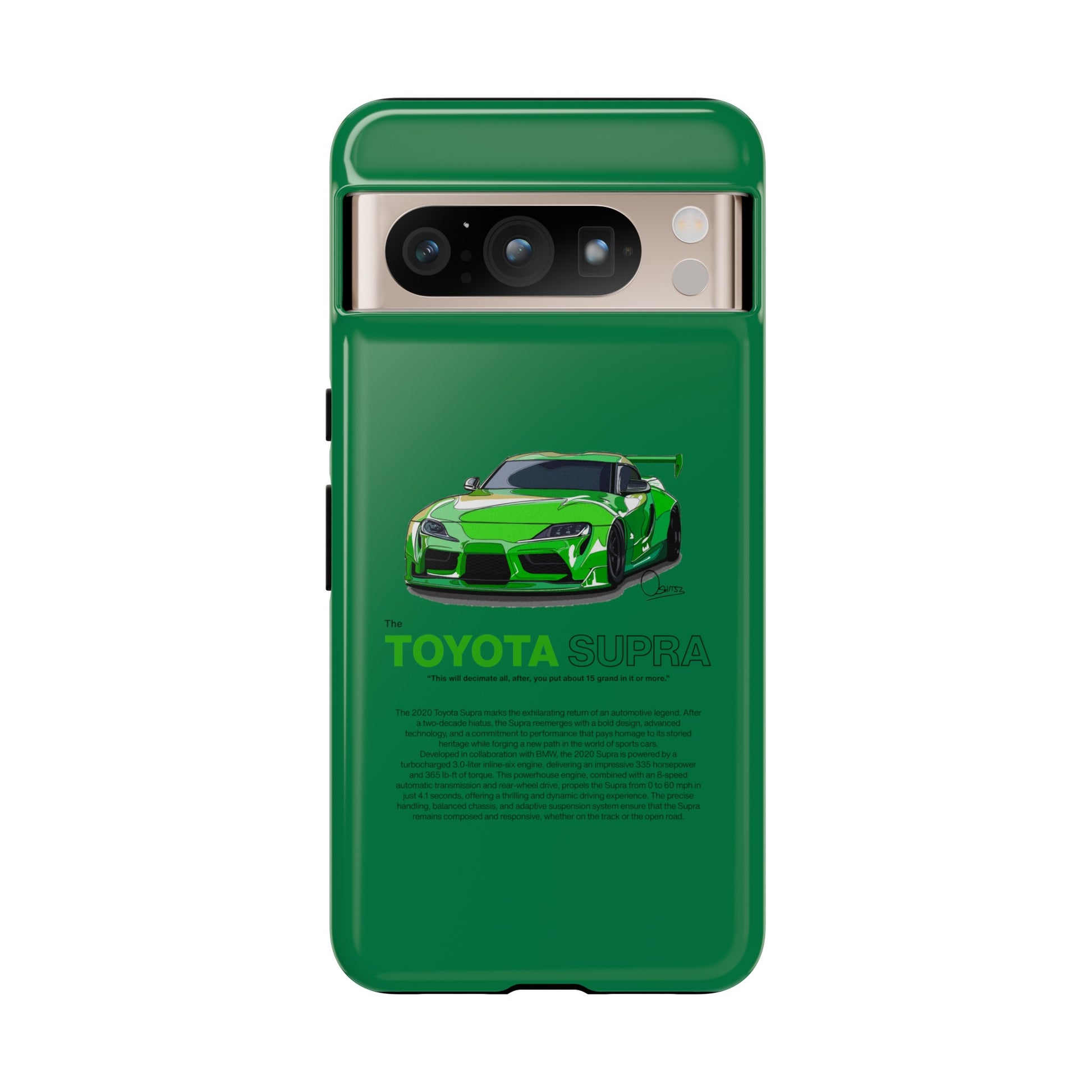 Green Toyota Supra phone case | RevShitsz