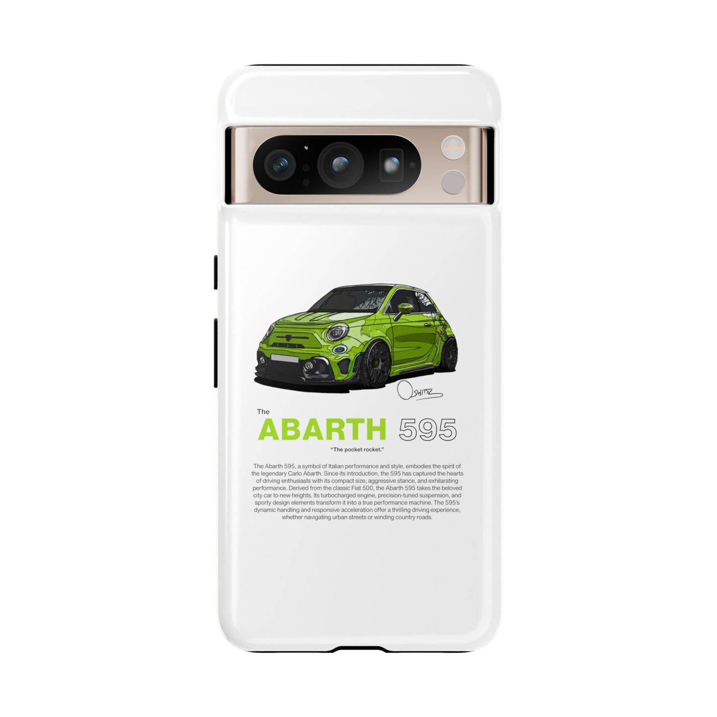 Green Abarth 595 phone case | RevShitsz