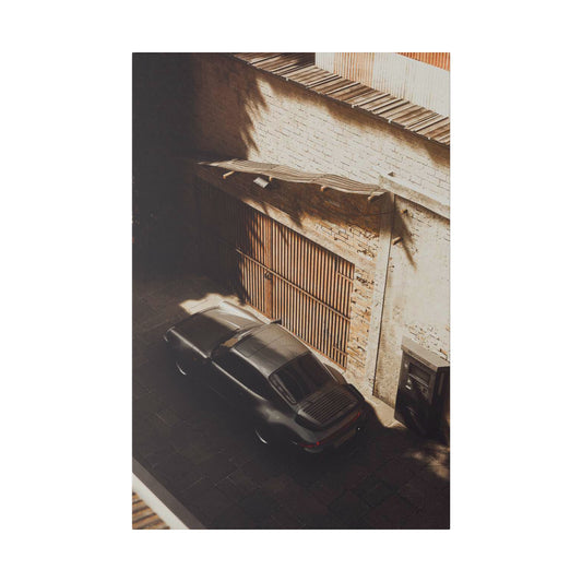 Vintage Porsche - Vertical Canvas