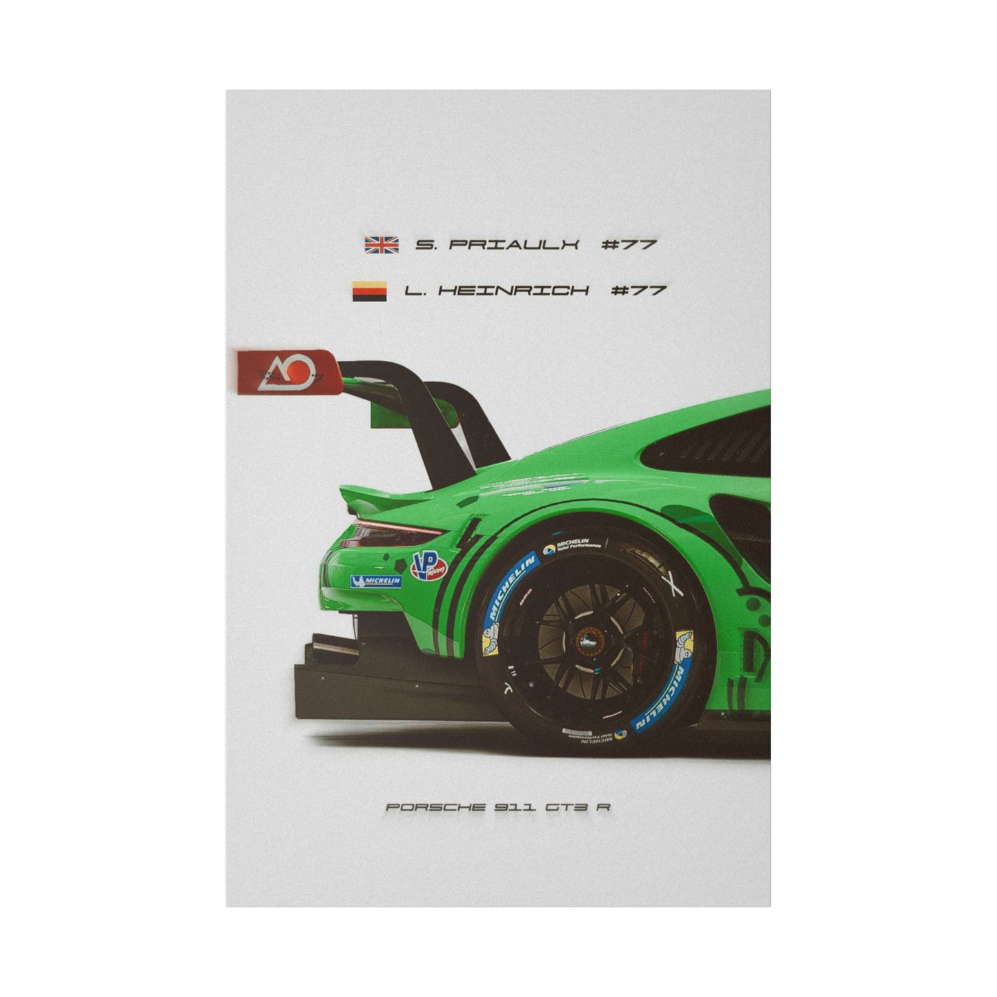 'Rexy' 911 GT3R - Vertical Canvas