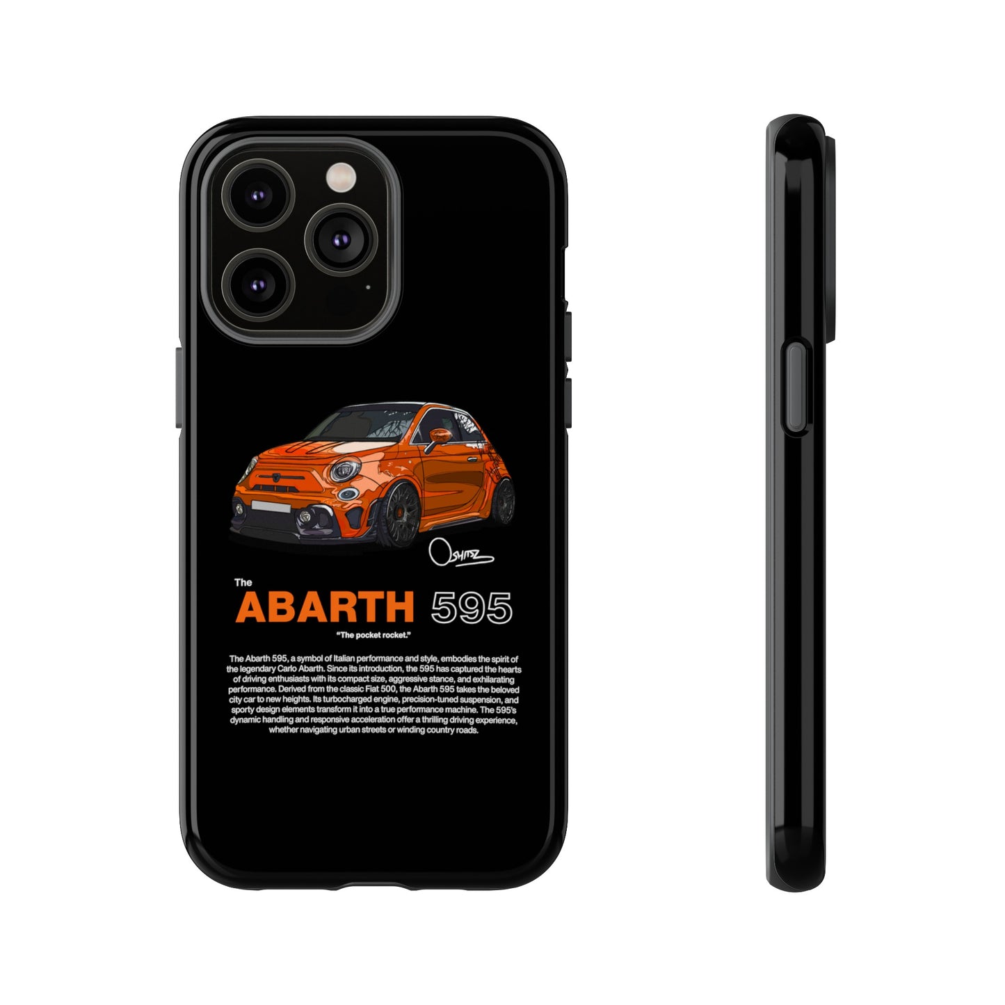 Orange Abarth 595 phone case | RevShitsz