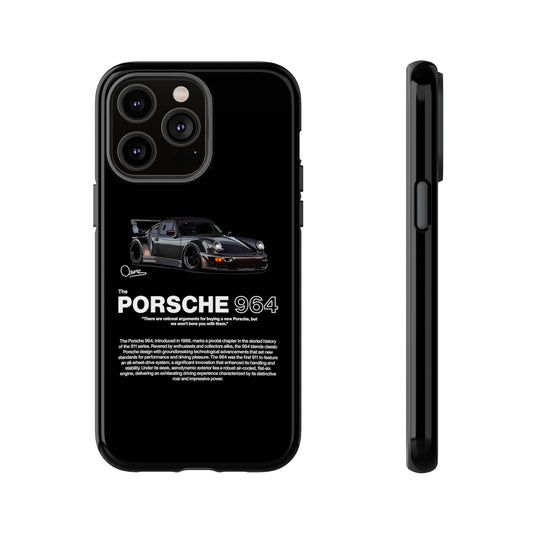 Black Porsche 964 phone case | RevShitsz