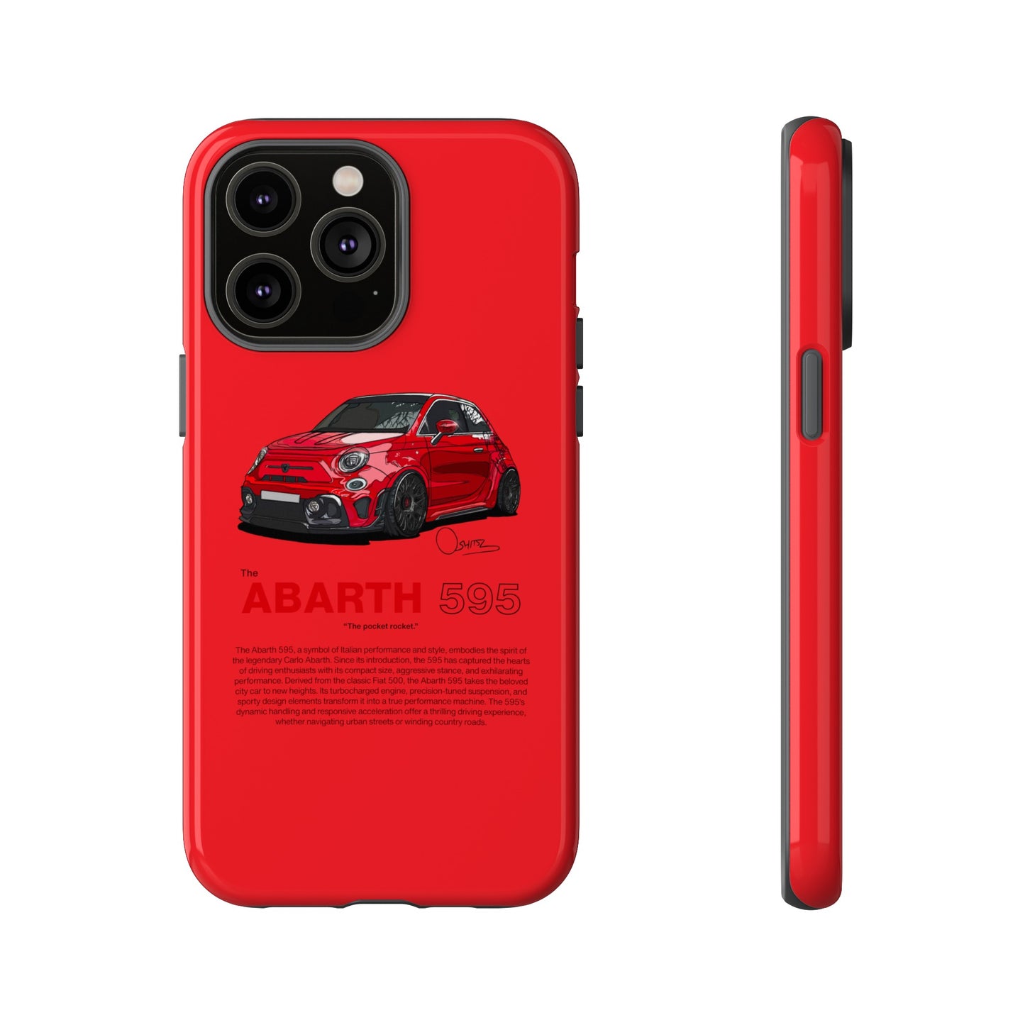 Red Abarth 595 phone case | RevShitsz