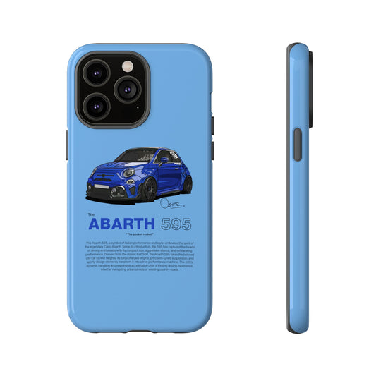 Blue Abarth 595 phone case | RevShitsz