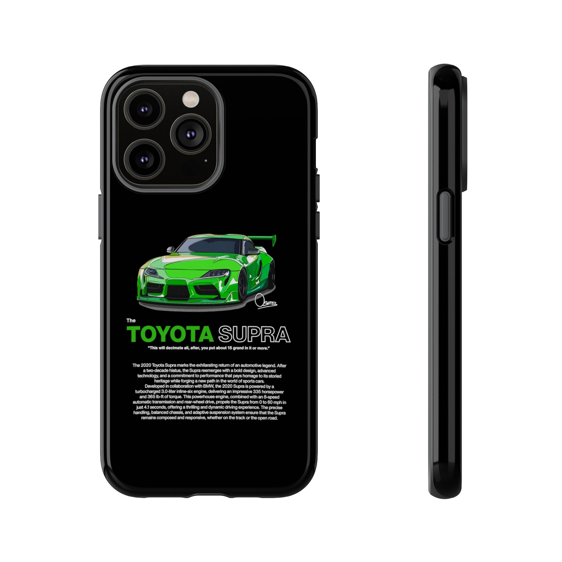 Black toyota supra phone case | RevShitsz