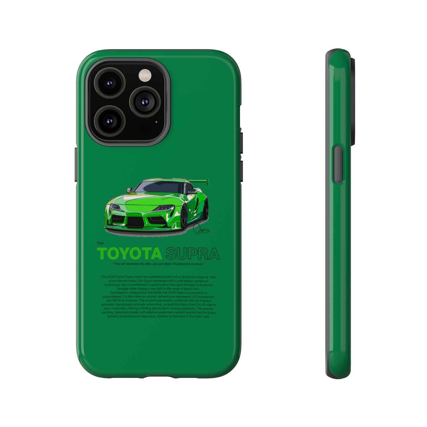 Green Toyota Supra phone case | RevShitsz