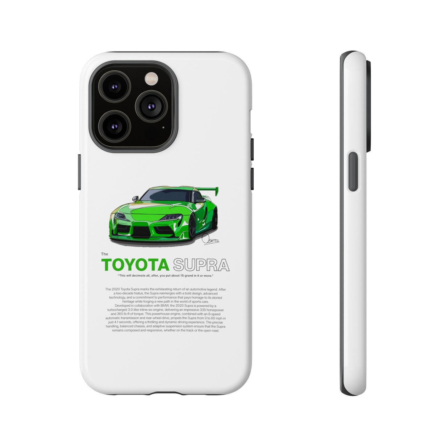 White Toyota Supra phone case | RevShitsz