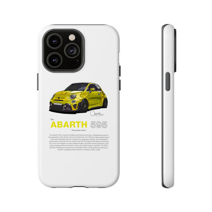 Yellow Abarth 595 phone case | RevShitsz