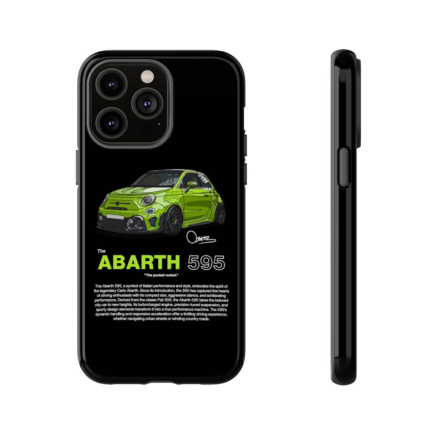 Green Abarth 595 phone case | RevShitsz