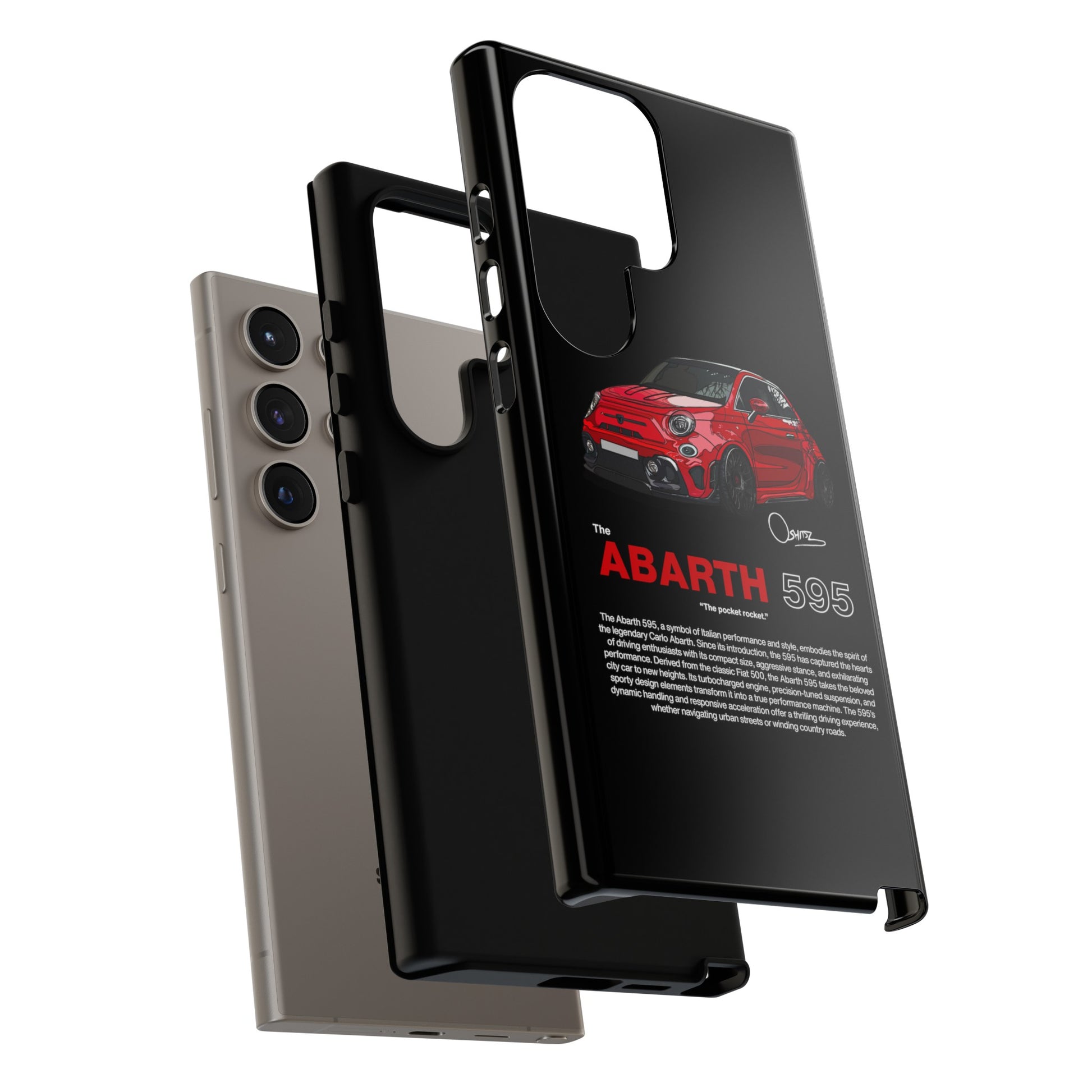 Red Abarth 595 phone case | RevShitsz