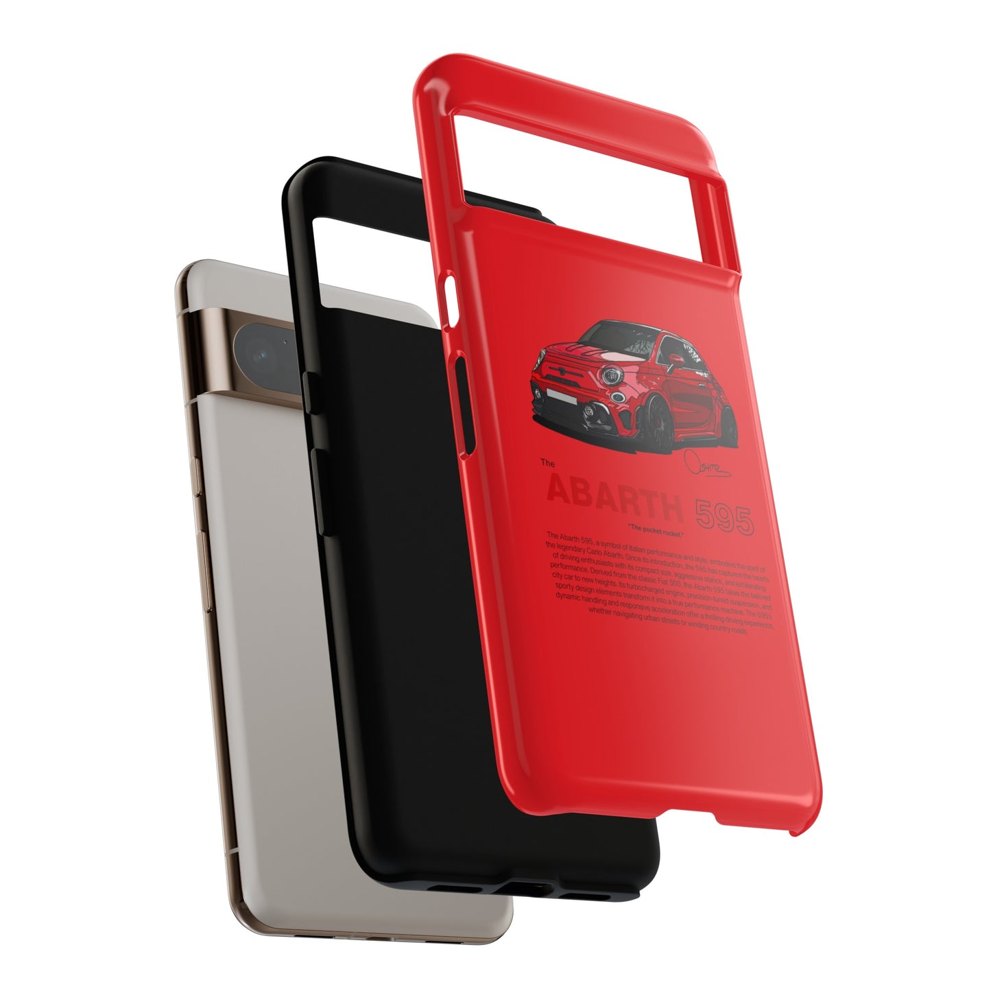 Red Abarth 595 phone case | RevShitsz