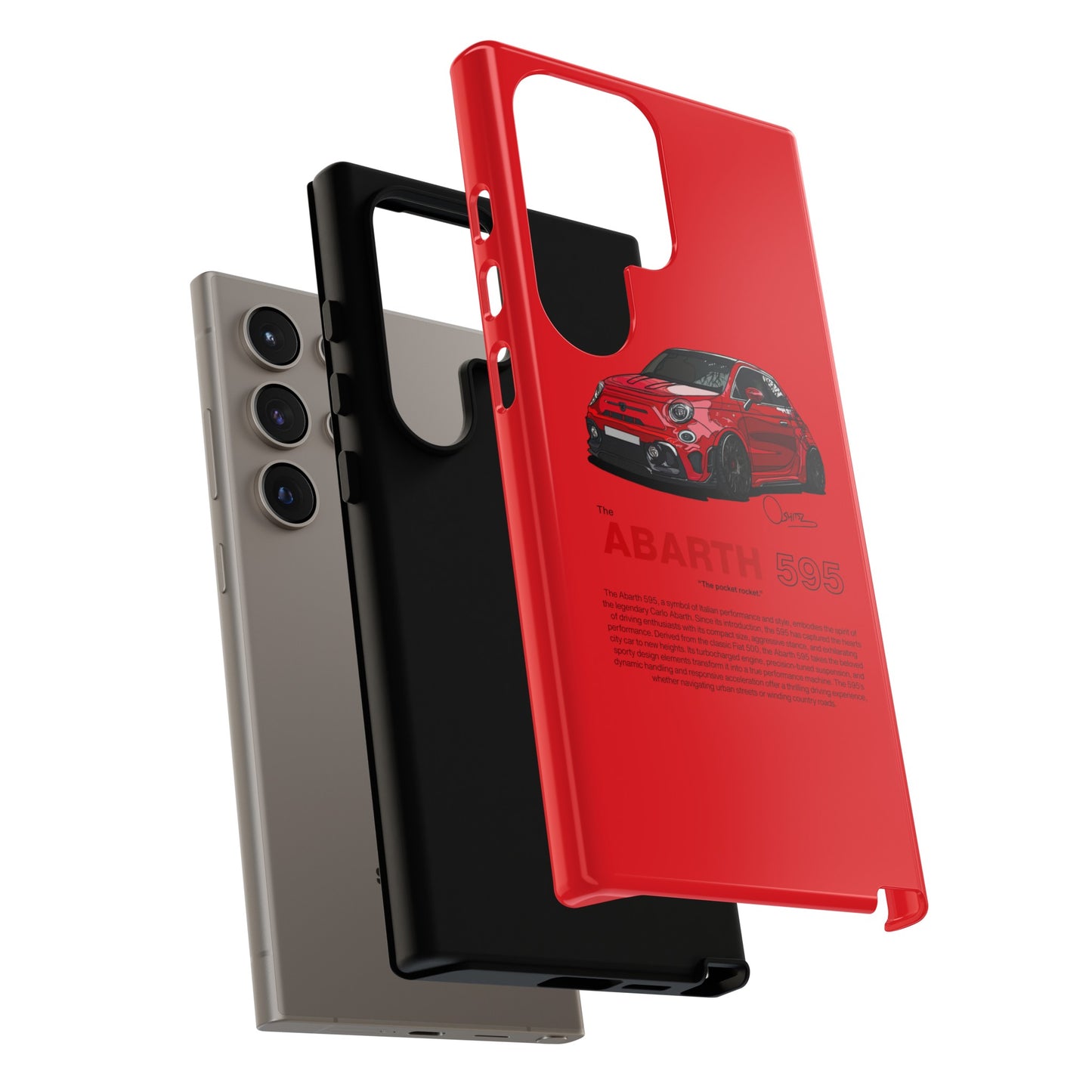 Red Abarth 595 phone case | RevShitsz