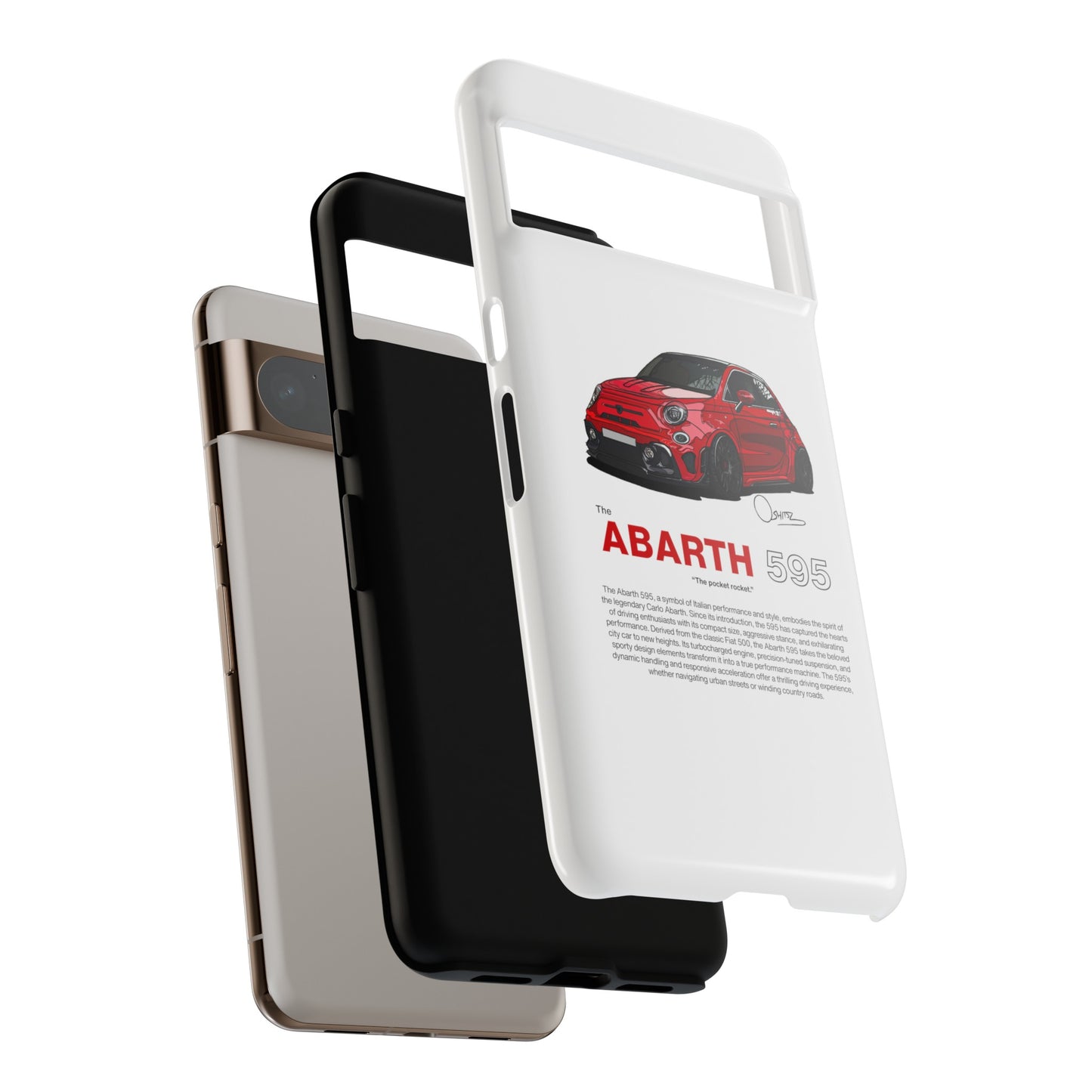 Red Abarth 595 phone case | RevShitsz