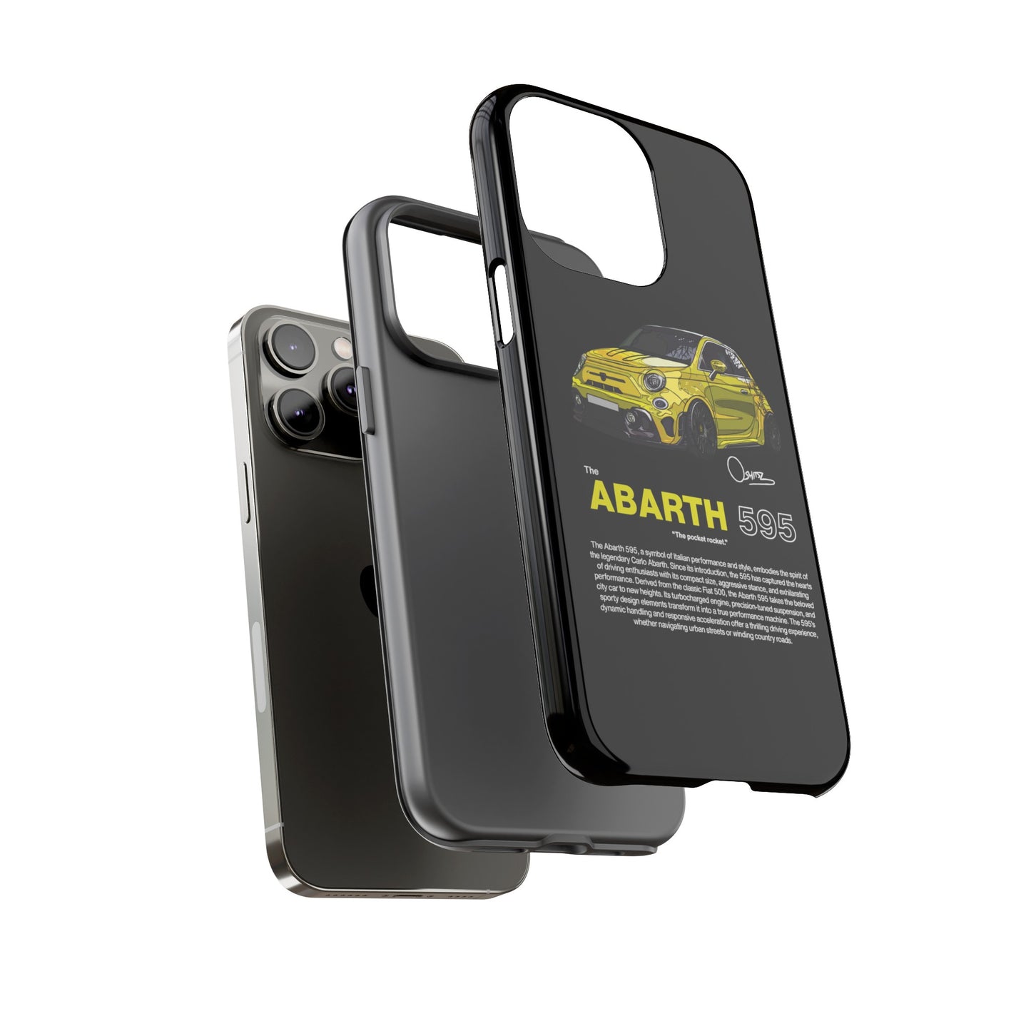 Yellow Abarth 595 phone case | RevShitsz