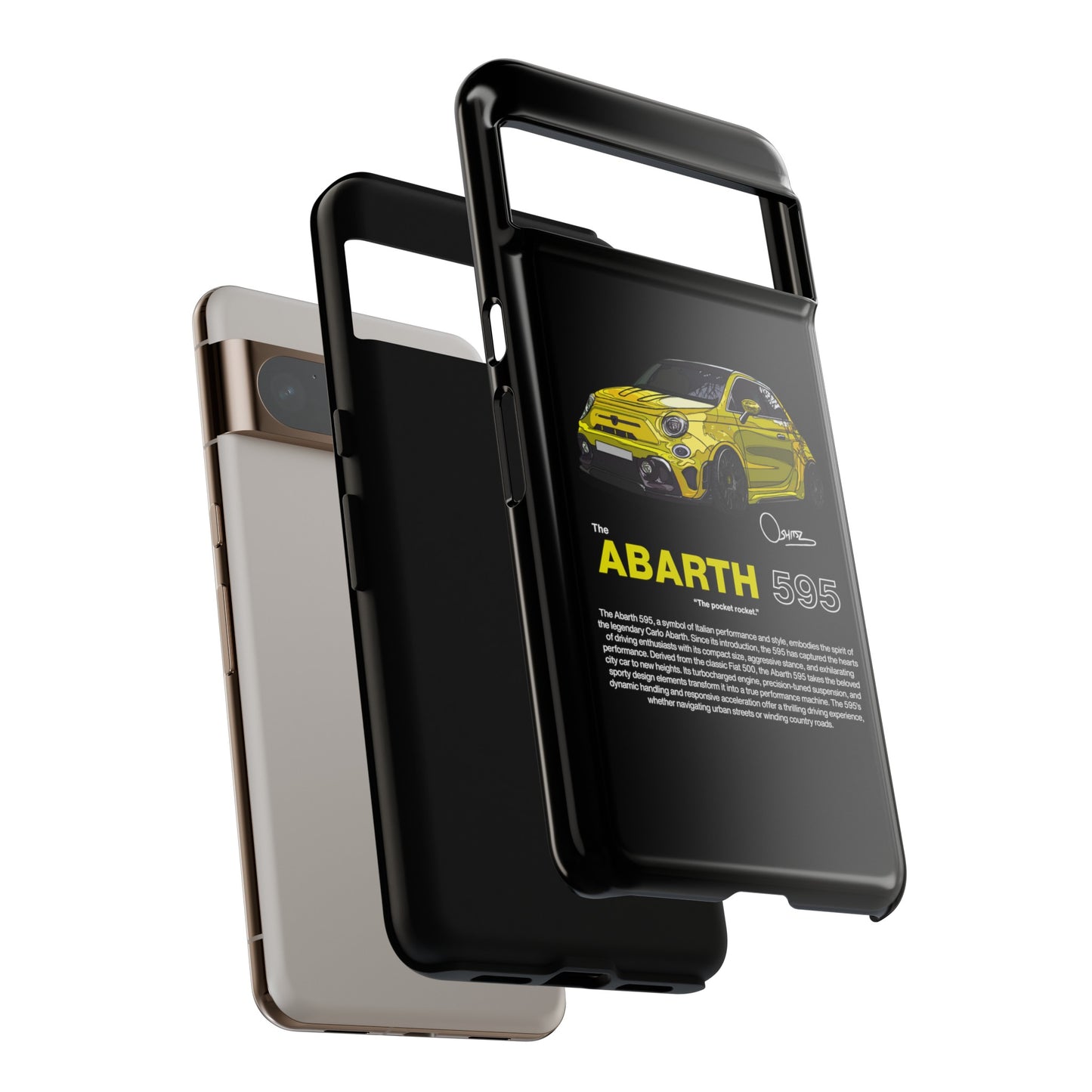 Yellow Abarth 595 phone case | RevShitsz