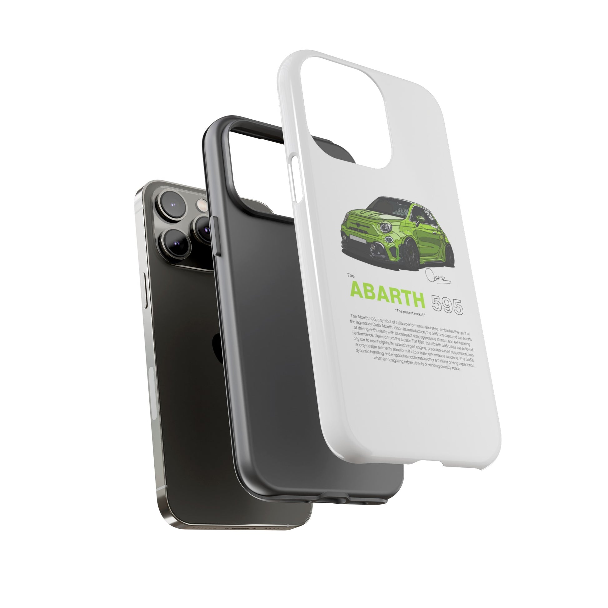 Green Abarth 595 phone case | RevShitsz