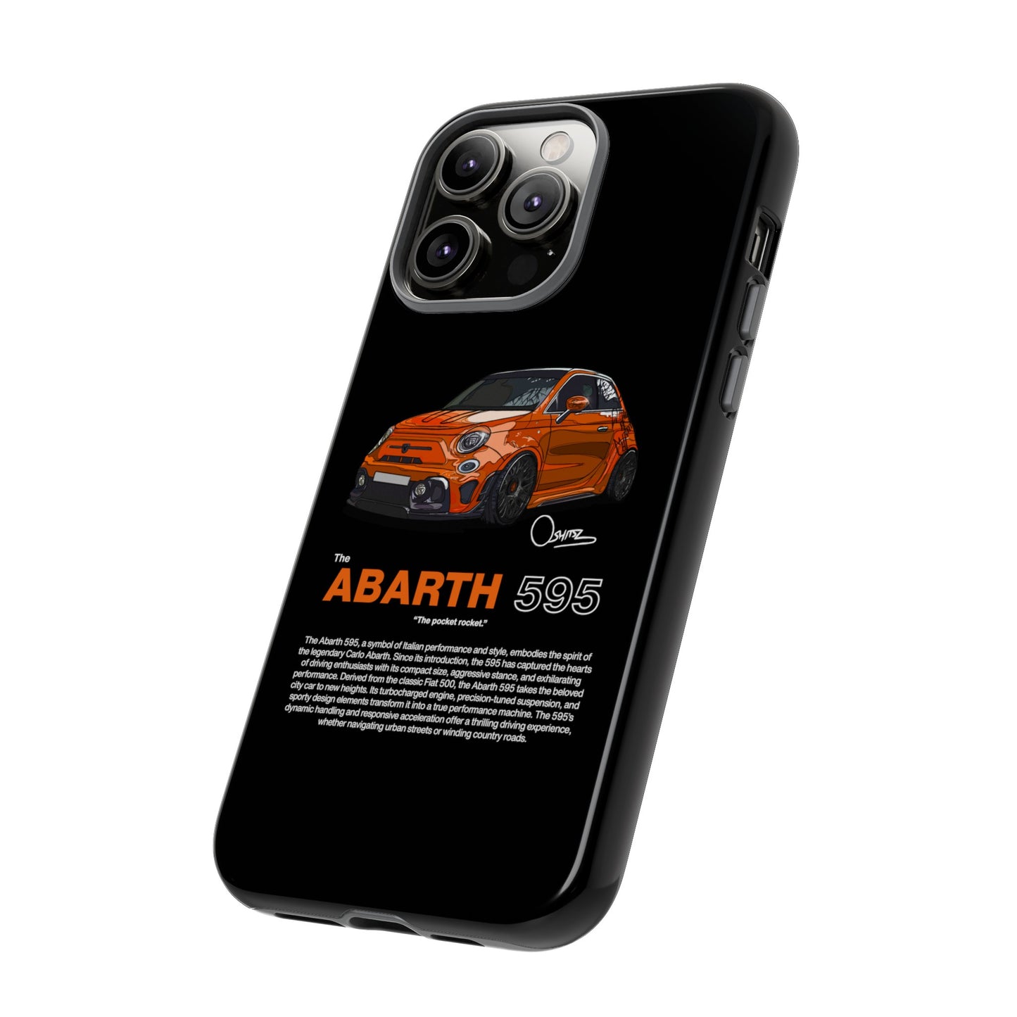 Orange Abarth 595 phone case | RevShitsz