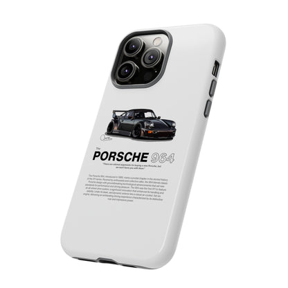 White Porsche 964 phone case | RevShitsz