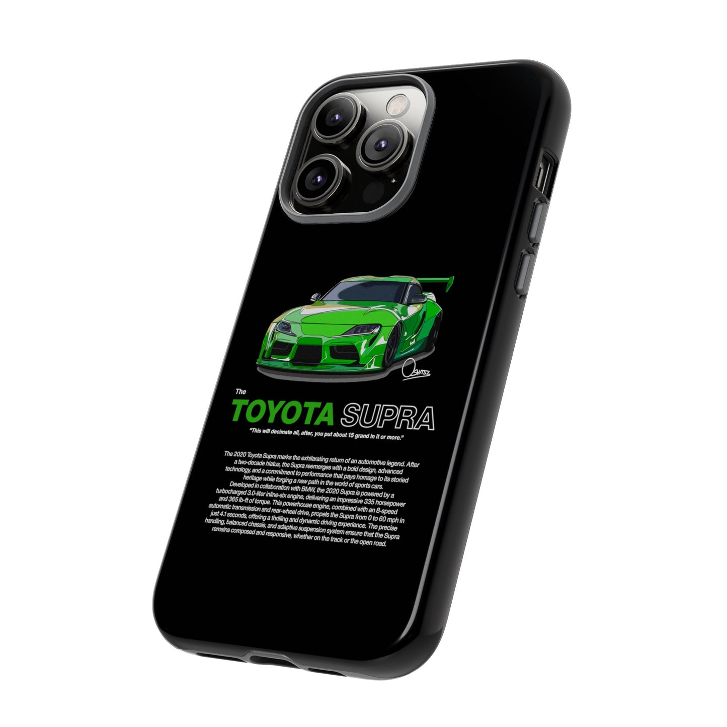 Black toyota supra phone case | RevShitsz