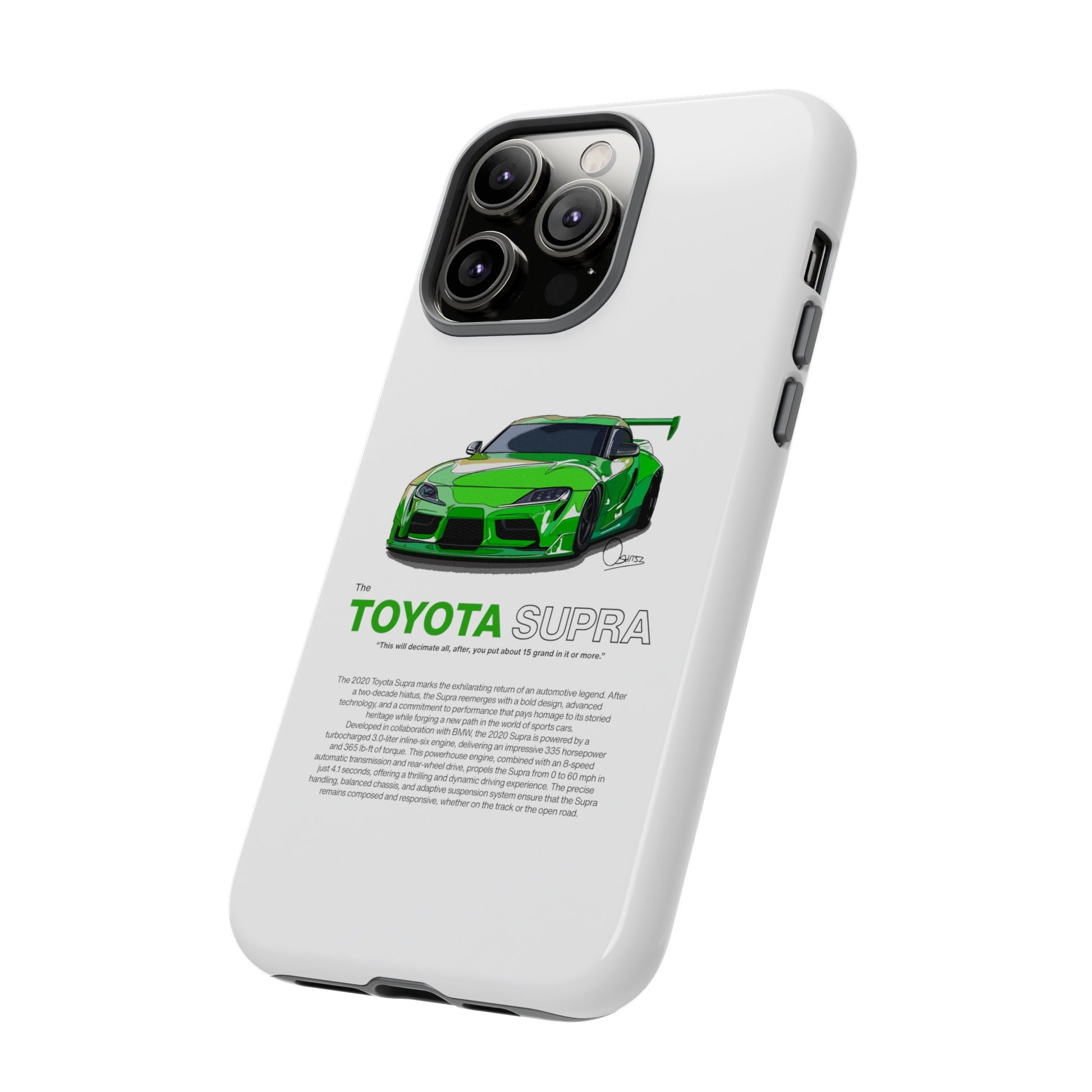 White Toyota Supra phone case | RevShitsz