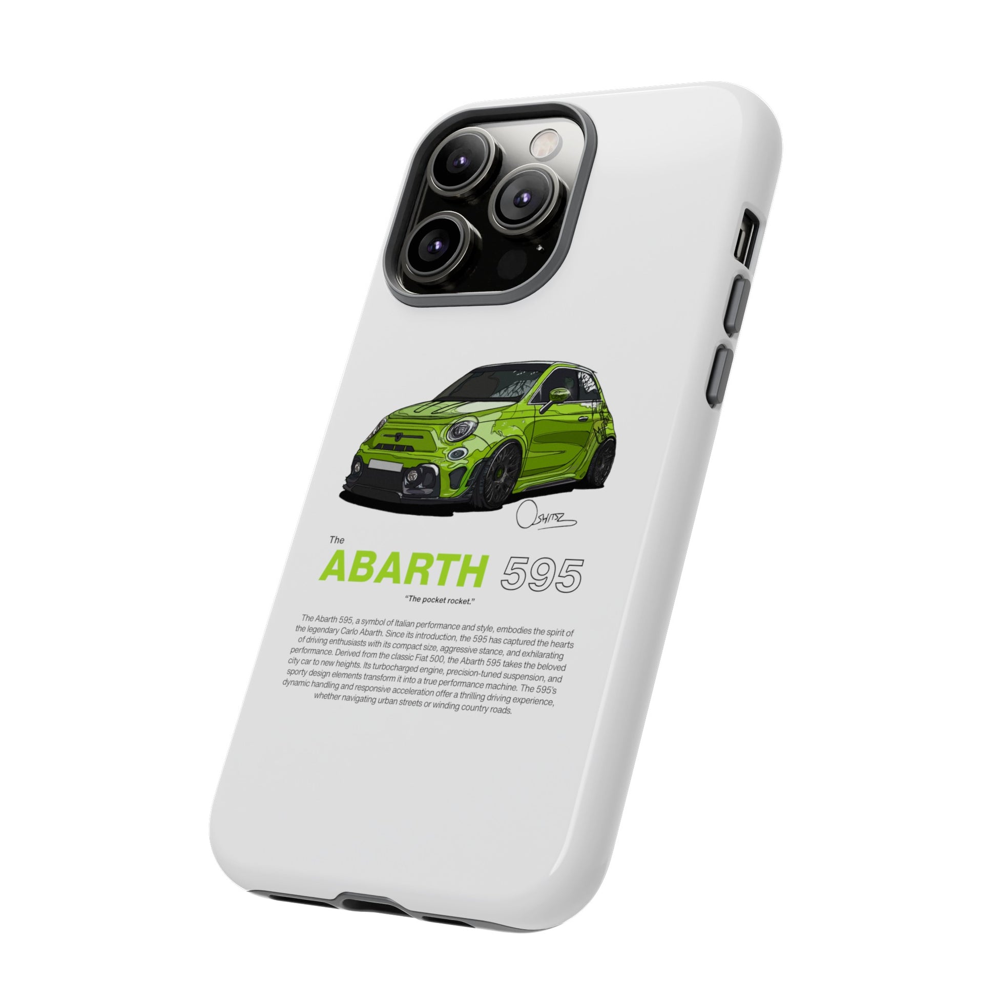 Green Abarth 595 phone case | RevShitsz