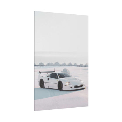 White F40 LM - Vertical Canvas