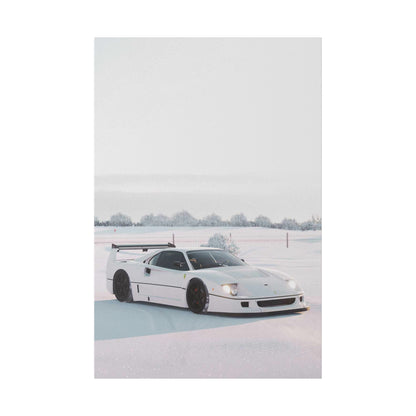 White F40 LM - Vertical Canvas